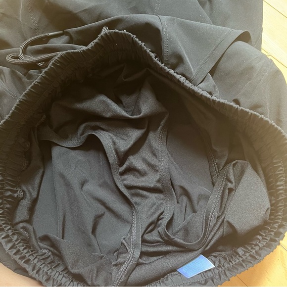 Kona Sol Lot Of 2 Womens Sz L High Waisted Swim Shorts Drawstring Pockets Black - Picture 6 of 9